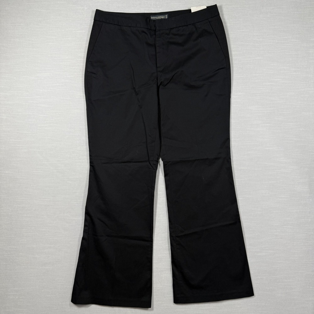 Banana Republic Pants Womens 14 Black Martin Stretch Office Low On The Waist
